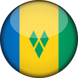 3D rond du drapeau de Saint-Vincent-et-les Grenadines