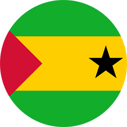 Rond du drapeau de Sao Tomé-et-Principe