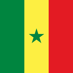 Carré du drapeau du Sénégal