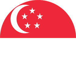 Rond du drapeau de Singapour