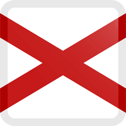 Bouton carré du drapeau de la Croix de saint Patrick