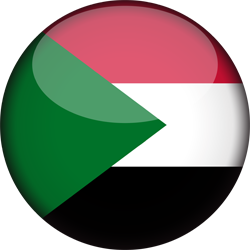 3D rond du drapeau du Soudan