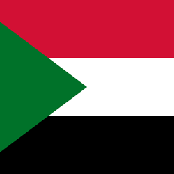 Carré du drapeau du Soudan