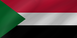 Ondulé du drapeau du Soudan