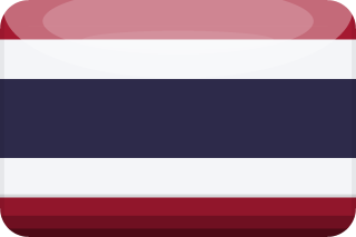 3D du drapeau de la Thaïlande
