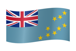 Flottant du drapeau de Tuvalu
