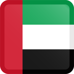 Bouton carré du drapeau des Émirats arabes unis
